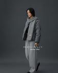 19q25 Cotton fleece straight-leg pants