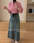jean skirt - 90v26