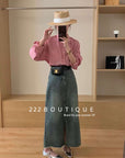 jean skirt - 90v26