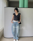 12q14 Soft-washed wide jeans – faded indigo