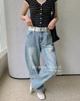 12q14 Soft-washed wide jeans – faded indigo