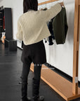 19a61 Velvet quilted puffer jacket