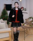 19v13 Wool tiered mini skirt
