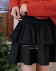 19v13 Wool tiered mini skirt