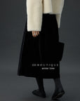19a115 Fur round-neck jacket
