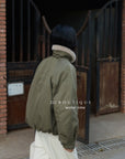 19a62 Puffer jacket with fur collar
