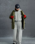 19a65 Basic zip-up hoodie