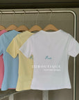 12a6 Basic cotton tee – summer candy colors