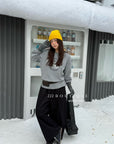 19q22 Cashmere blend cropped straight-leg pants
