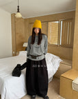 19q22 Cashmere blend cropped straight-leg pants