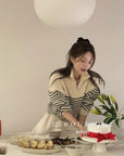 19a105 Cashmere striped sweater