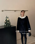 21a29 Mid-length notched-collar wool coat