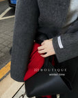 20a117 Hand-stitched cashmere wool coat