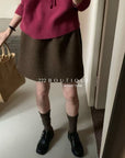 20v6 Elastic mini skirt