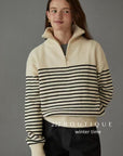 19a105 Cashmere striped sweater