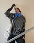 19a48 Striped cotton sweatshirt