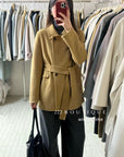 21a29 Mid-length notched-collar wool coat