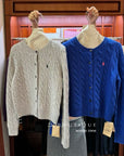 18a98 Cashmere cable-knit cardigan