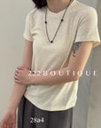 28a4 - SLIM KNIT TOP