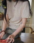 28A67 - KNIT SUMMER TOP