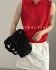 28a2- KNIT POLO SLEEVELESS