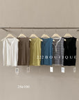 28a100 - SLEEVELESS KNIT TOP