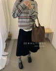 18a50 Cashmere striped sweater