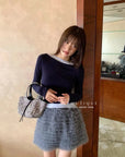 17v10 Tiered pleated mini skirt