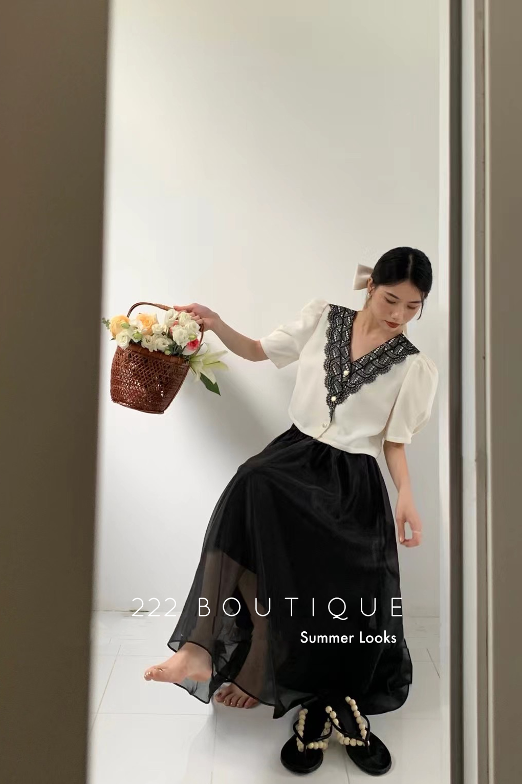 Cotton embroidered blouse