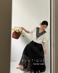Cotton embroidered blouse