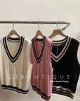 V neck gilets