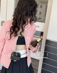Pleated mini skirt