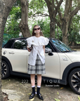 Cotton striped shorts