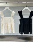 Ruffled strap top