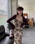 Chiffon floral dress