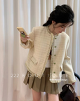 Pleated mini skirt