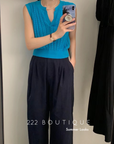 Ribbed knit top