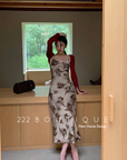 Chiffon floral dress