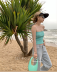 Knitted cropped top