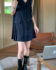 Frill cotton dress