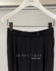 High-waist straight trousers
