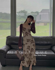 Chiffon floral dress