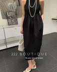Lurex pleated dress