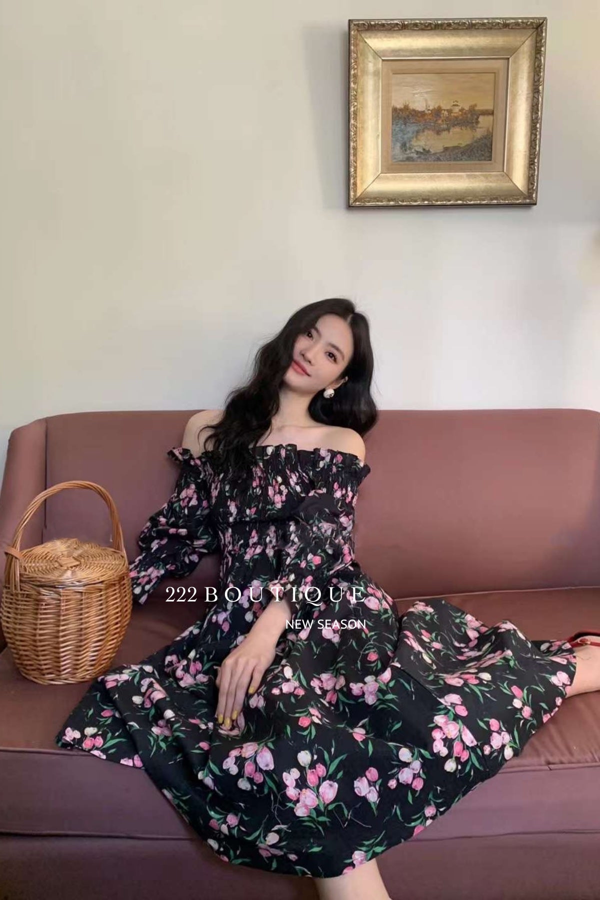 off-shoulder dress