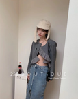 Polka-dot belt jacket