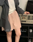 faux- leather short