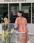 Striped cotton dress