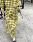 Striped cotton dress