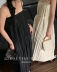 strap leather dress