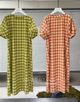 Striped cotton dress